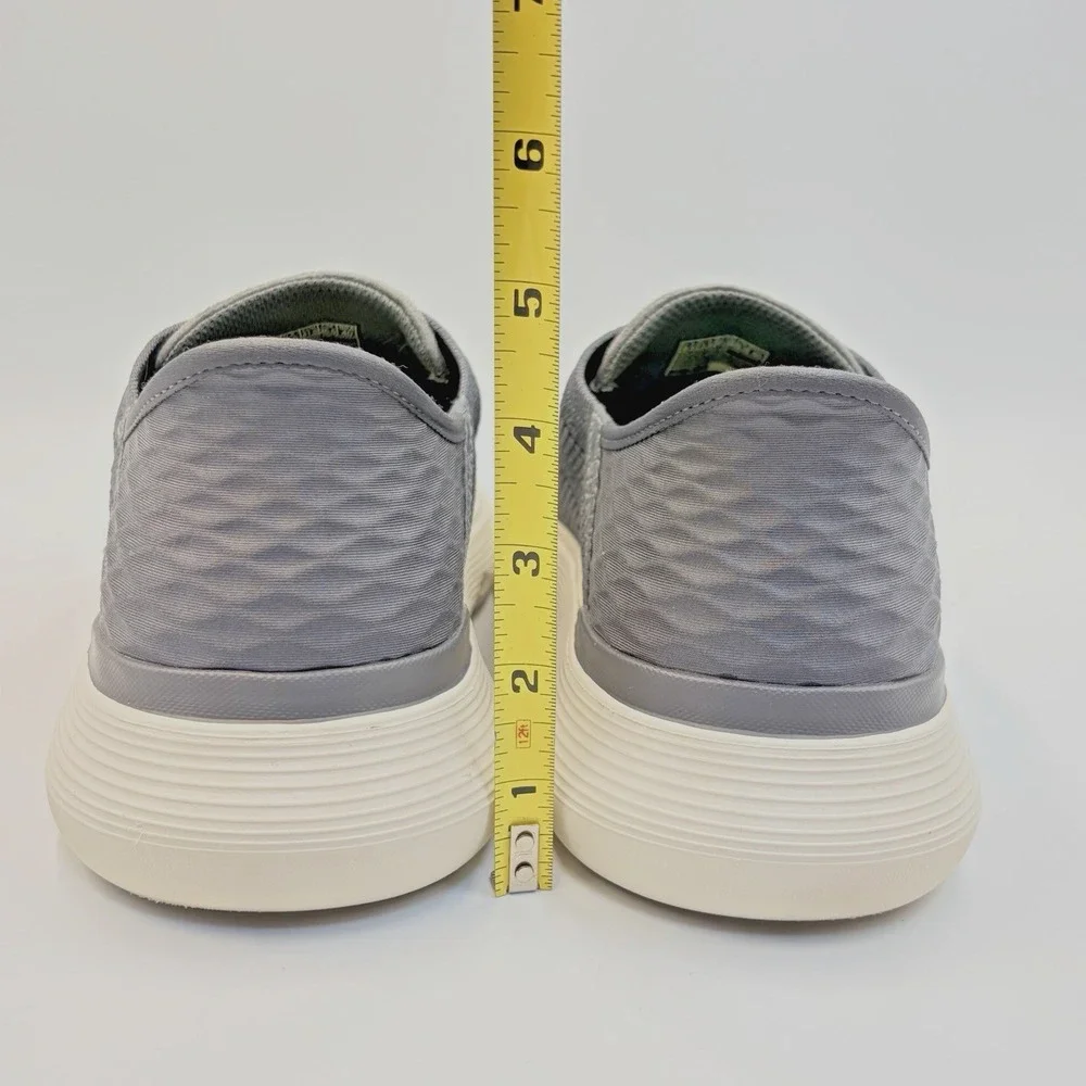 Skechers Garza Palma Men's 8.5 Slip Ins Charcoal Comfort Casual Memory Foam